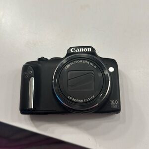Black Canon camera 16.0